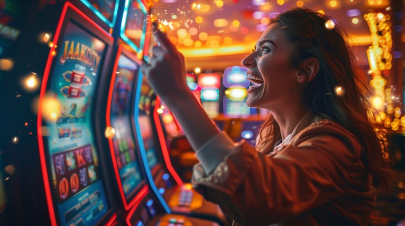 Tampilan slot online dan live casino di platform idrok apk
